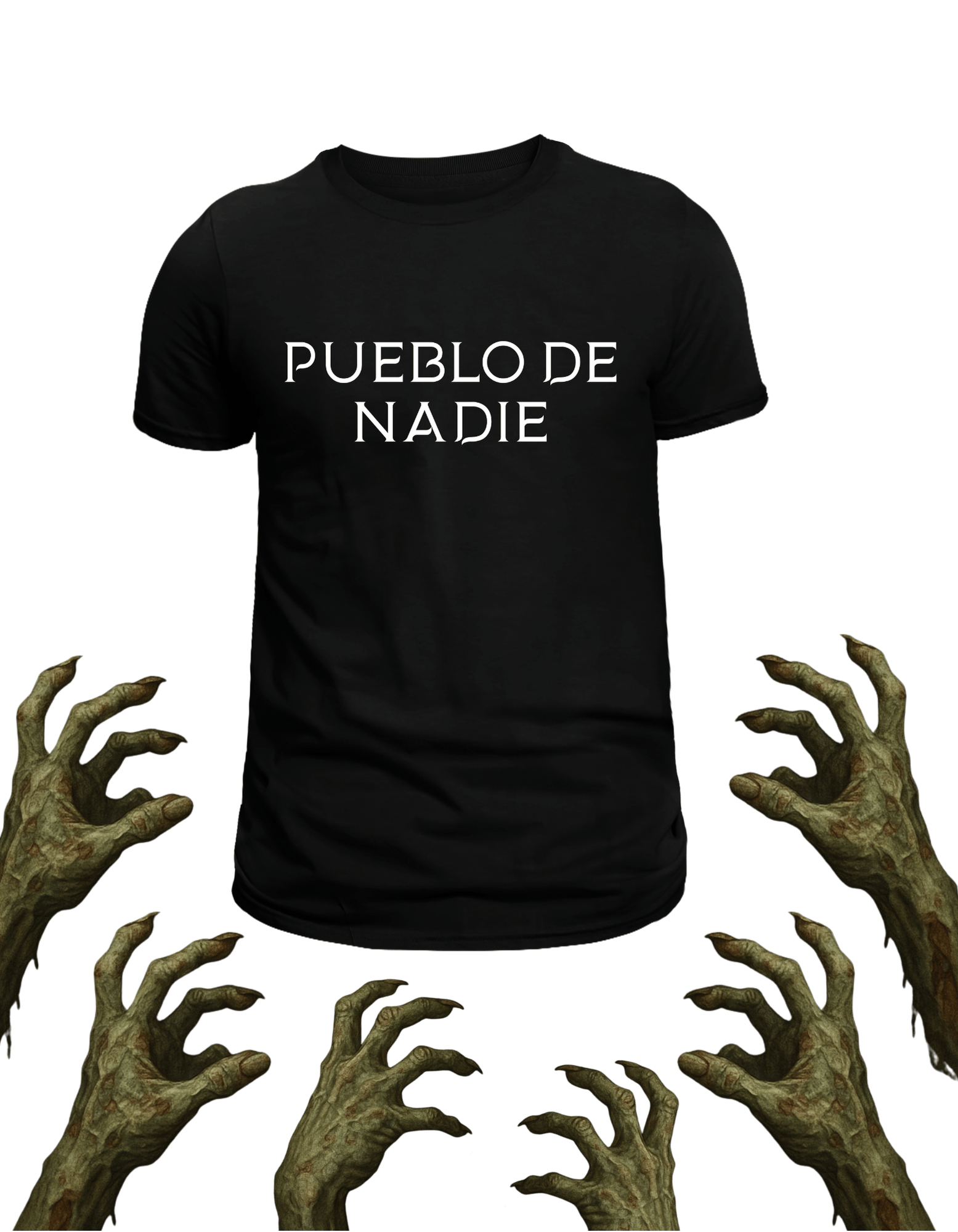 Playera promocional Pueblo de Nadie modelo 40